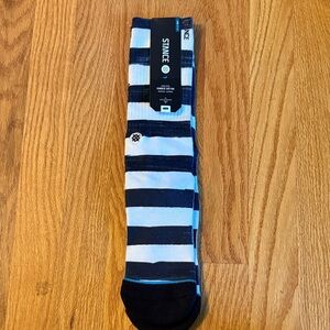 Stance Navy and White Star Striped Socks